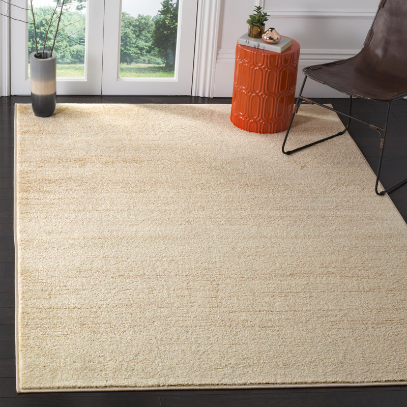 Hornsey Hooked Champagne/Cream Rug, Rectangle 155 x 229 cm