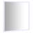  Mirror White Glass 15.7 X 15.7 In Sturdy Square Minimalist
