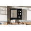 Armoire de rangement murale 2 en 1 avec tablette réglable et armoire d'appoint-1721676675