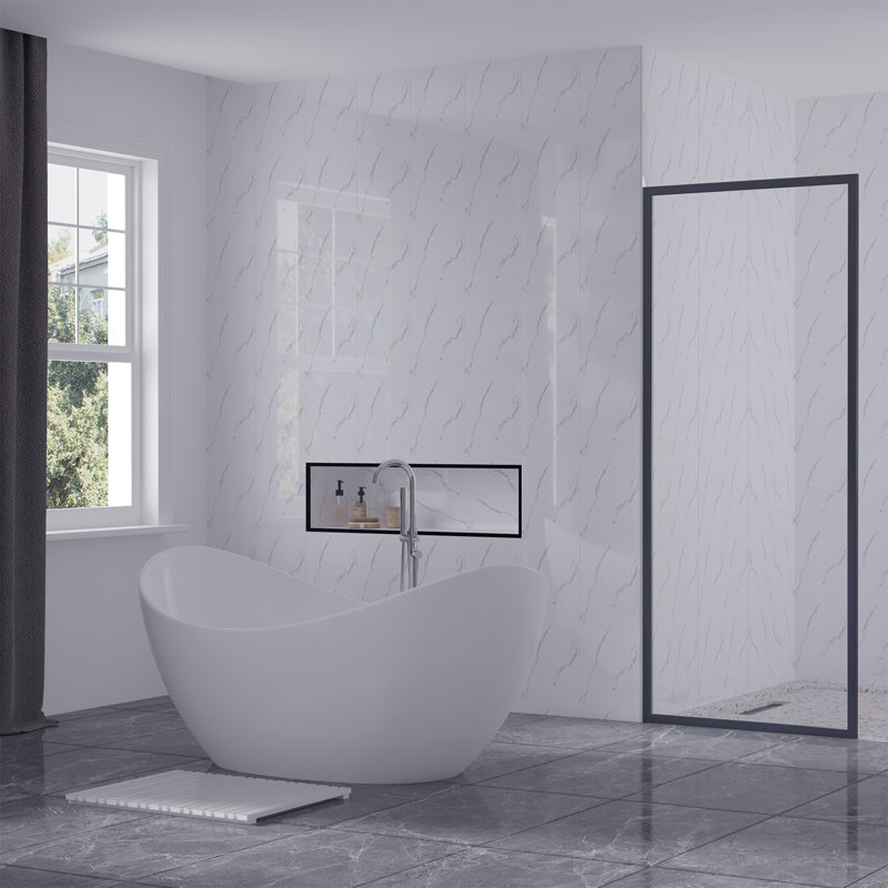 Diandre 25x260 cm PVC Field Tile in White