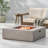 50,000 Btu Square Mgo Fire Table - Propane Gas, No Assembly, Tank Exterior (40"x40"x12.5")-1171464369