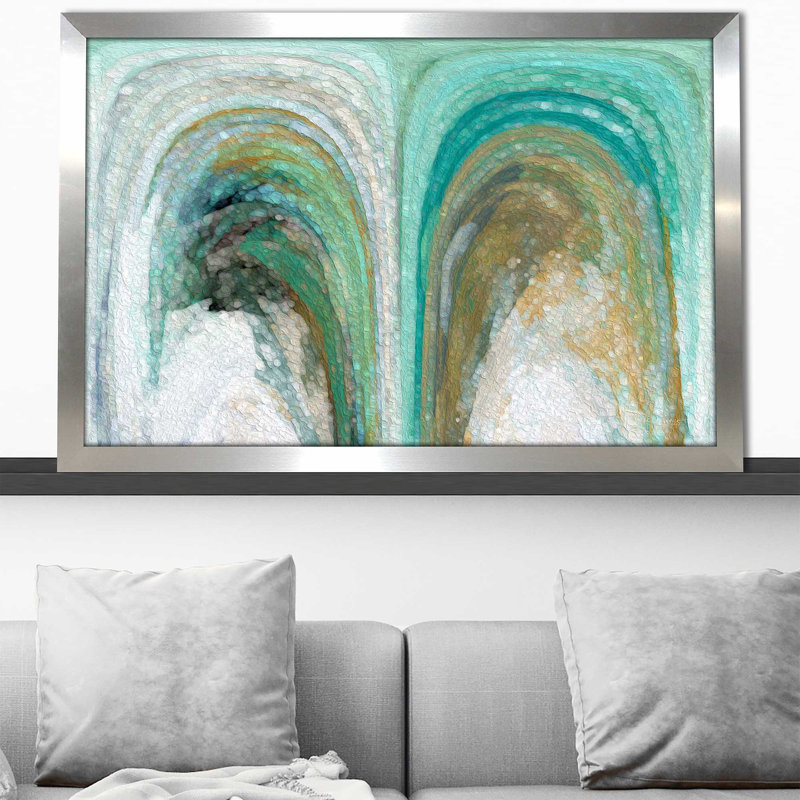 Psaumes 150: 6 «Louange à Dieu» - Peinture, Encadrement argenté, H 21,5 po x l 27,5 po x P 0,75 po