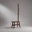 Tabouret à chaussures en bois massif naturel avec porte-chaussures, banc de rangement moderne du milieu du siècle pour entrée et salon