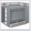 Loft Bed With Drawers, Shelves And Light-489202446
