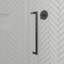 Ensemble de douche coulissante avec porte et base Reva 48 po x 36 po - Noir-126189761-126189762