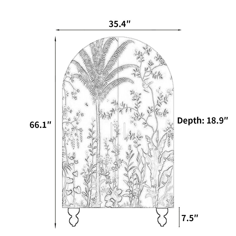Garde-robe de chambre à coucher de style français rétro, Noir