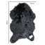 Solid Colour Faux Fur 60cm X 90cm Area Rug