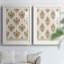 «Block Print Blooms I», reproduction de cadre photo sur toile 2 pièces-848876795-848876796