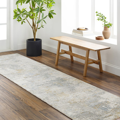 Propes Abstract Gray Area Rug