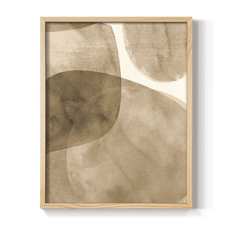 Neutre, objet II, reproduction encadrée - bois massif, Natural, 30" H x 24" W