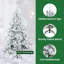  Artificial Hinged Christmas Tree Snow Flocked White-1911602402