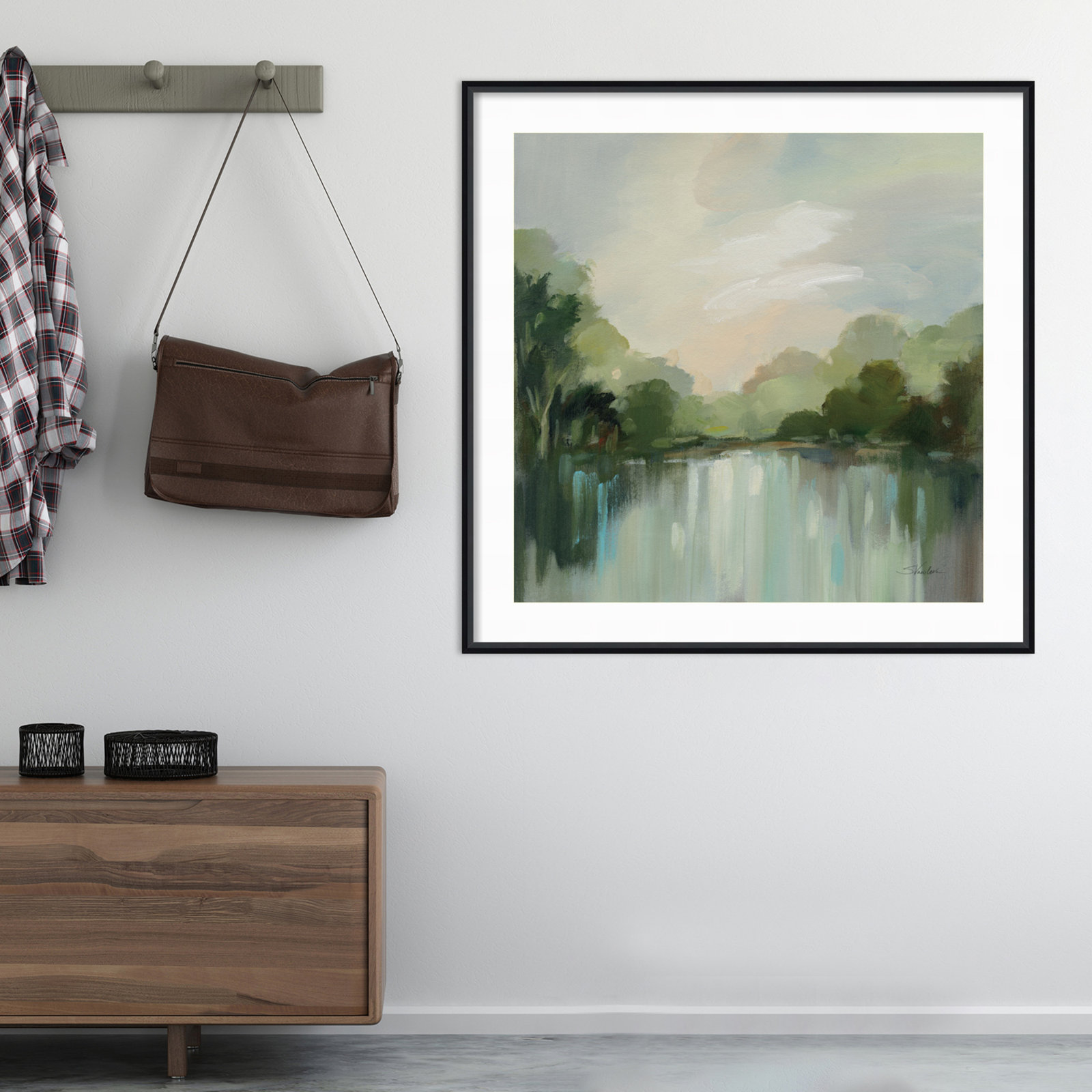 Cool Spring Day Print, 41" H x 41" W, Black