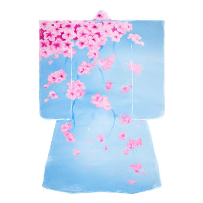 Cherry Blossom Kimono - Painting Print