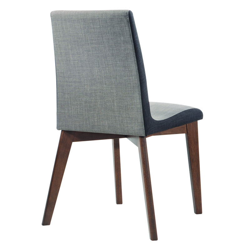 Chaise d’appoint rembourrée en gris clair janette