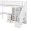 Lit mezzanine simple avec bureau et tiroirs-162865146