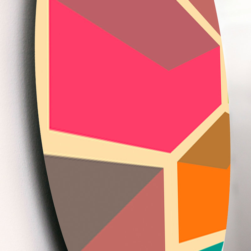 Ensemble de 3 décorations murales rétro à motif hexagonal I