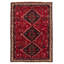 Tapis rouge rétro Evey 6 pi 2 po x 8 pi 10 po