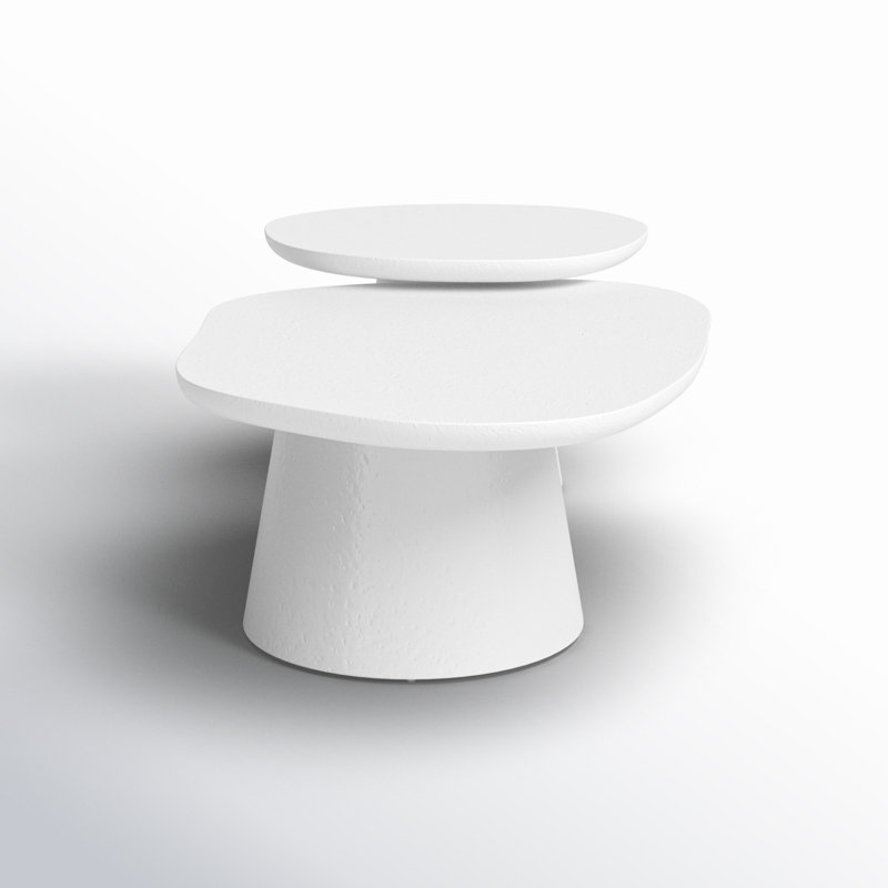Concrete Solid 2 Nesting Tables