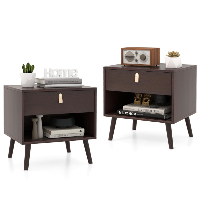 Quinte 50cm W Metal Bedside Table