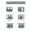 Canapé modulaire 2 places à mémoire de forme compressée-775137689
