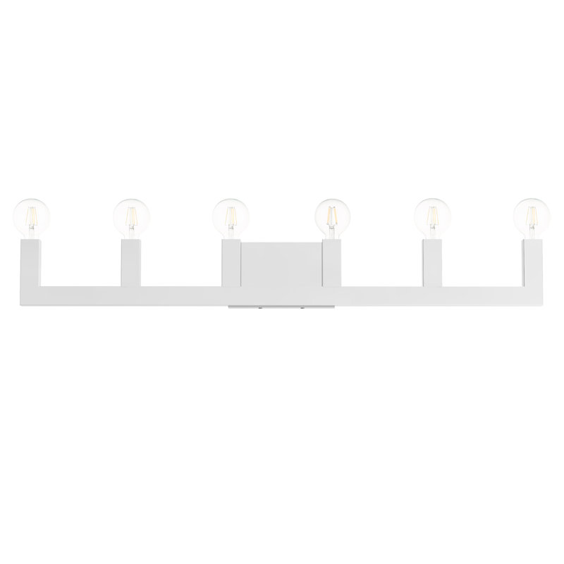Zacari 6 - Light Dimmable Vanity Light, Polished Chrome