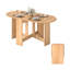 Round Metal Base Dining Table