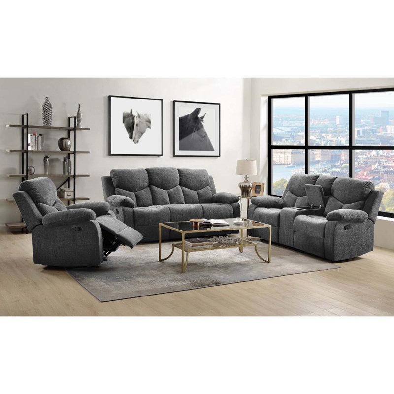 Canapé inclinable en chenille 82 po Hymera
