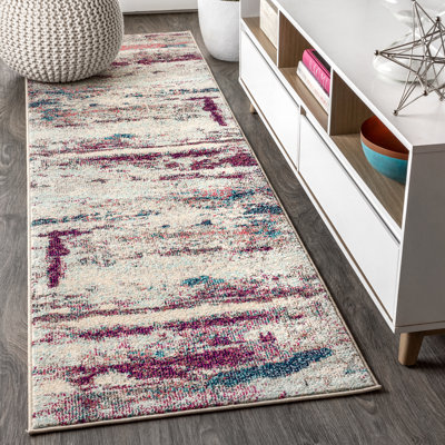 Tapis crème / rose Lasley