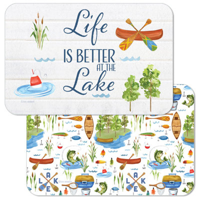 Plastic / Acrylic No Pattern Rectangle Placemat