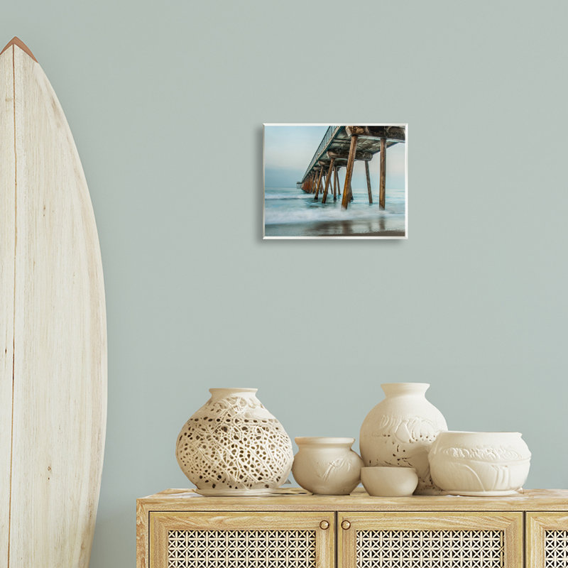 «Summer Dock Splash», art mural sur bois par Bill Carson