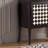 Modern-style Black Solid Wood Ceramic Cabinet