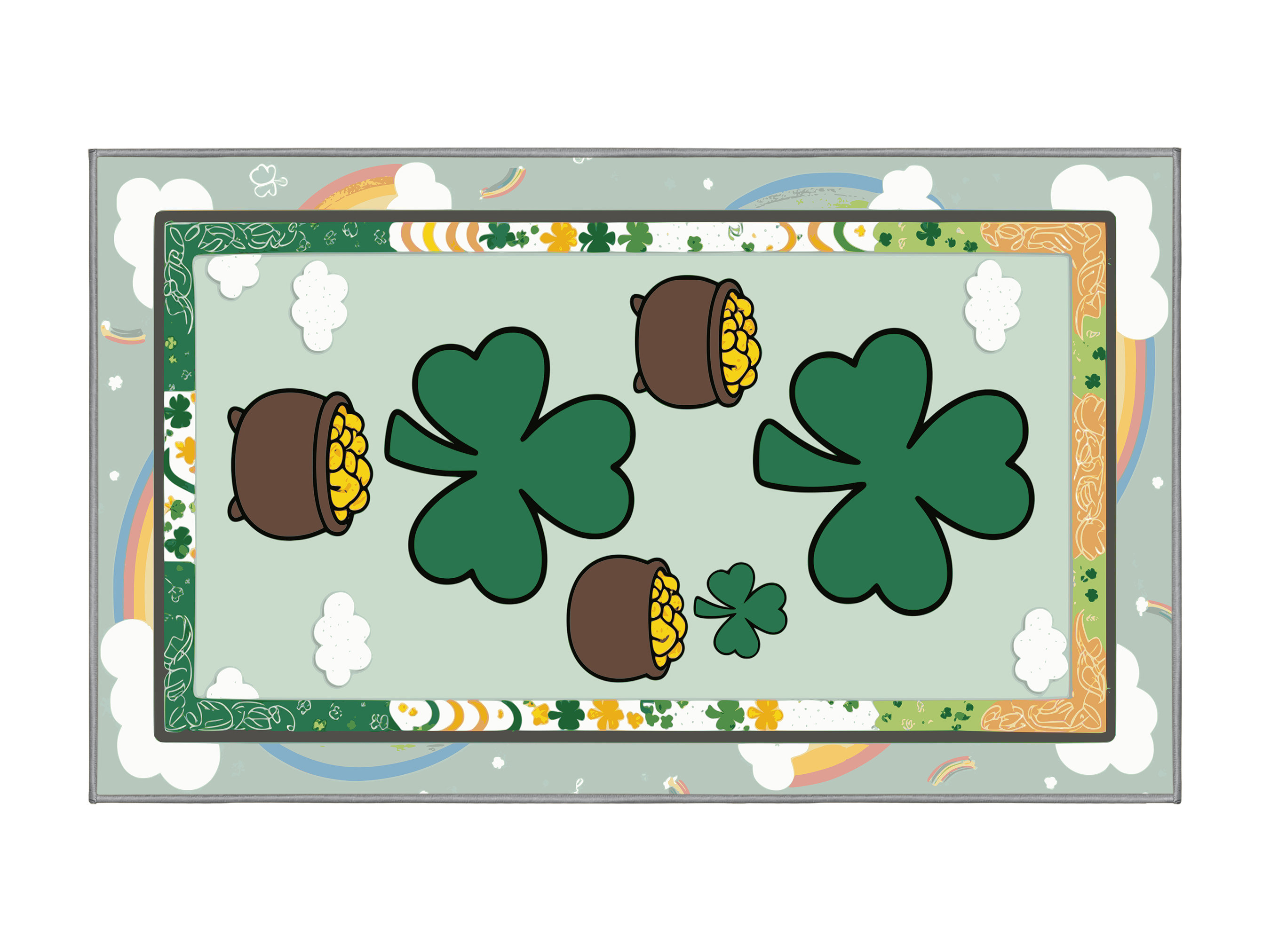 The Holiday Aisle® Washable Saint Patrick's Day Clover Leprechaun ...