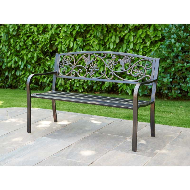 Beaucaire Hummingbird Steel Traditional Bench