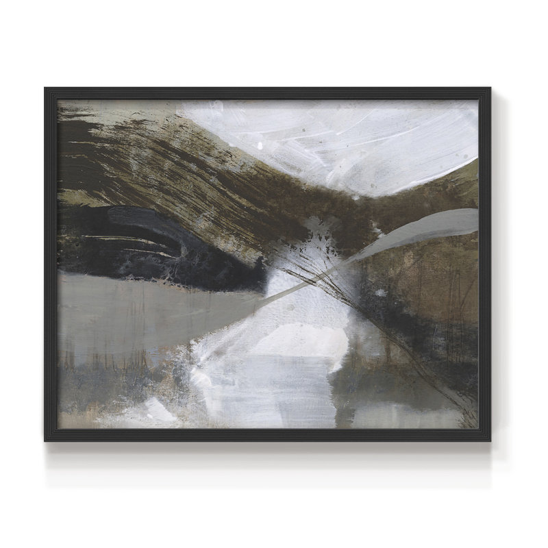 Vortex nuageux II - reproduction encadrée - réarmable, H 11 po x l 14 po, Noir, noir, noir, noir