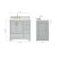 Ensemble de meuble-lavabo simple 37 po Abshire-93359240