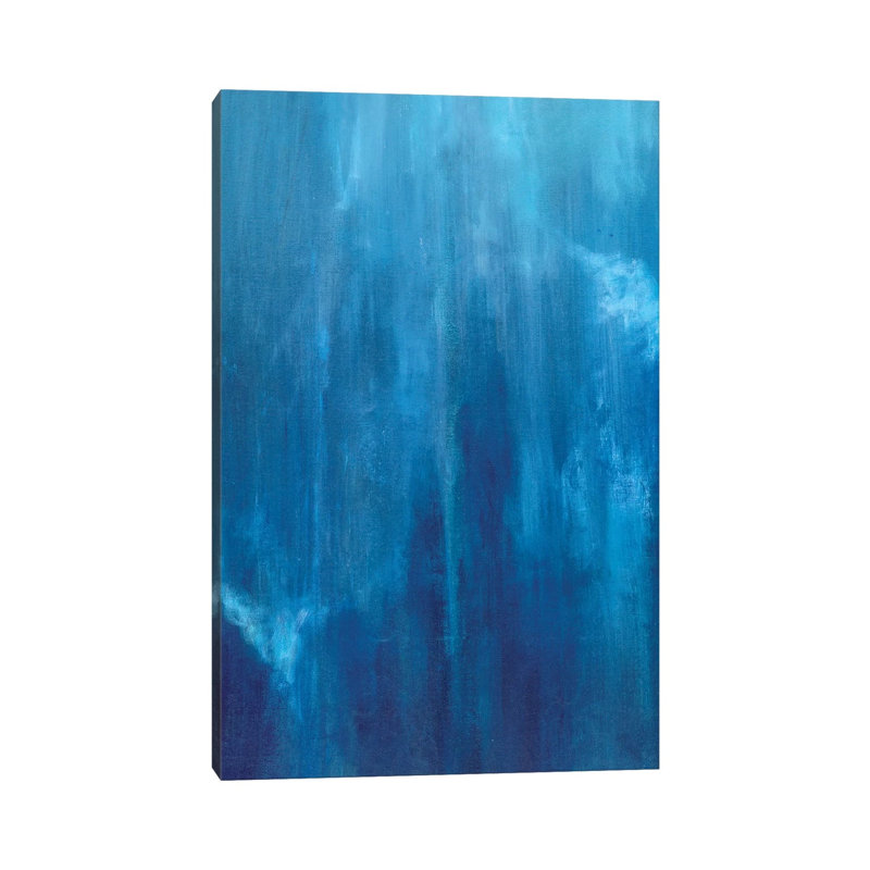 Azul Profundo Triptych II by Suzanne Wilkins - Wrapped Canvas Gallery-Wrapped Canvas Giclée, 66.04cm H x 45.72cm W