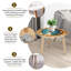 Ensemble de 2 tables basses gigognes Triangle