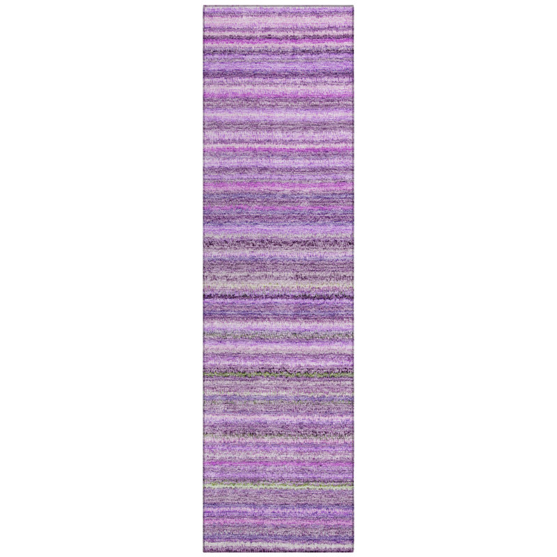 Solomiya Washable Striped Indoor / Outdoor Rug, Runner 2'3" x 7'6"