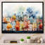 «Popart Cityscape Urban Fog II - City Buildings», art encadré-1626279899-1626279897