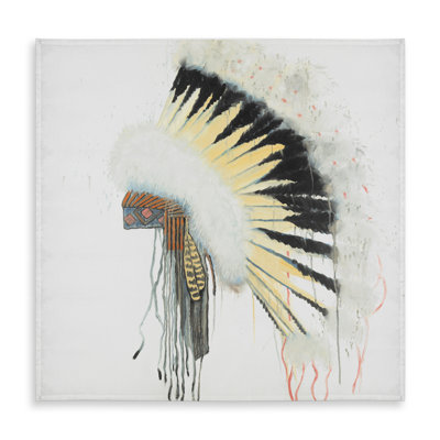 Yellow Ethnic Tablecloth - Amerindian Headdress Home Decor