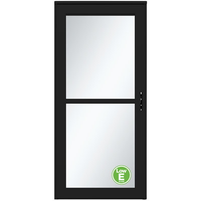 Écran rétractable Platinum avec porte de tempête Low-E (poignée vendue séparément)