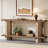 71" Extra Long Console Table With Storage Shelf, Farmhouse Entryway Table Behind Couch Sofa Table-71731077