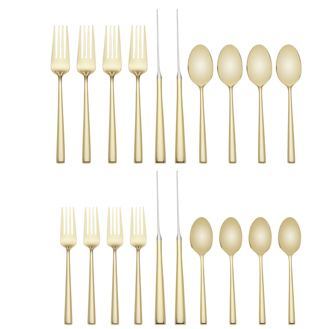 Kate Spade New York Malmo Gold™ Stainless Steel Flatware Set - Service for 4 kate spade new york