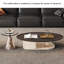 Table basse moderne et simple avec salon ovale-105839618