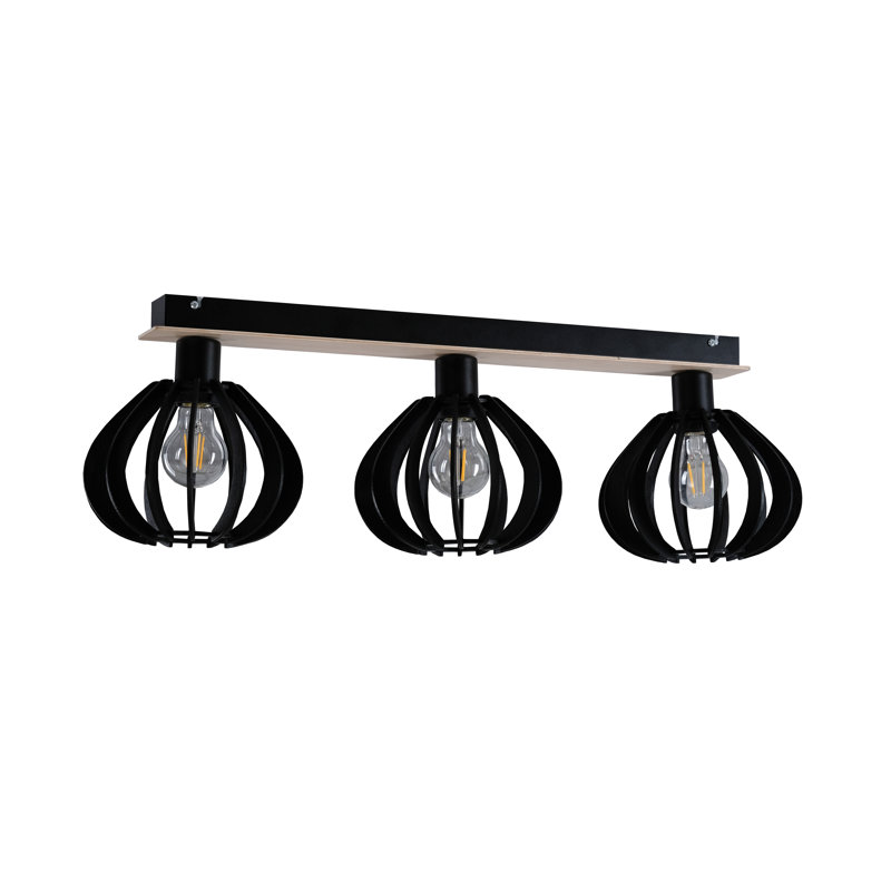 Parma Flush Mount, Black