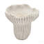 9.3X9x8.7" Sand And Cement Coral Planter With Textured Beige Finish