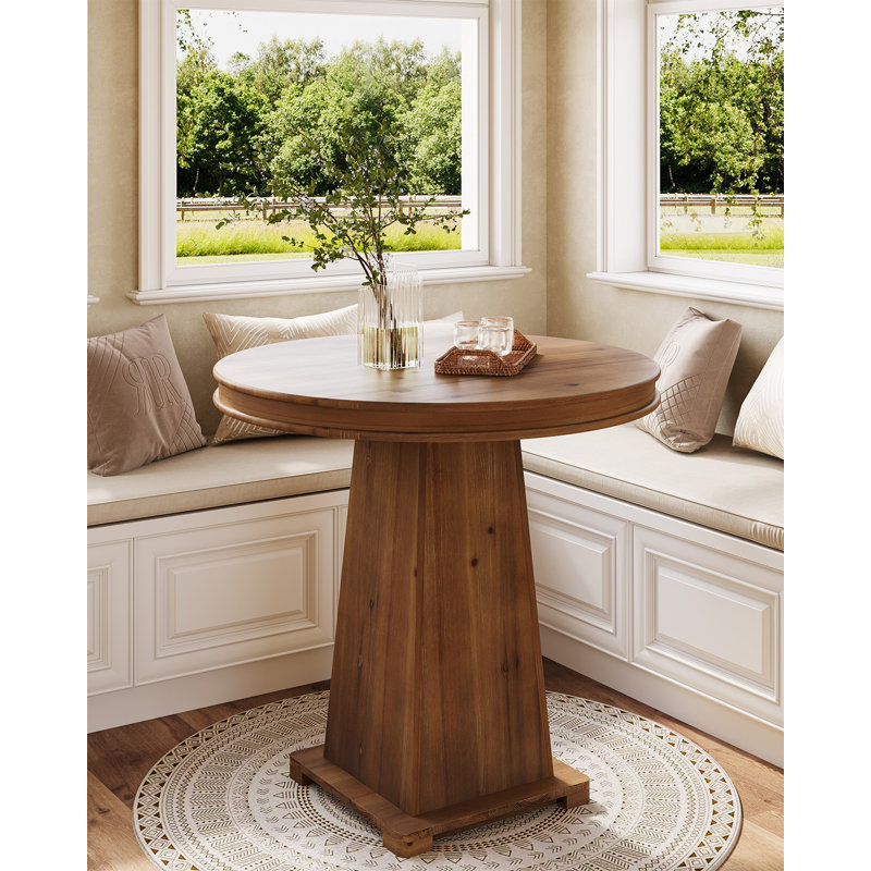 Round Solid Wood Dining Table