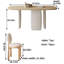 Table de salle à manger en bois de frêne-124435222-124435228