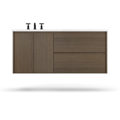 Gilded Single Left Bath Floating Vanity