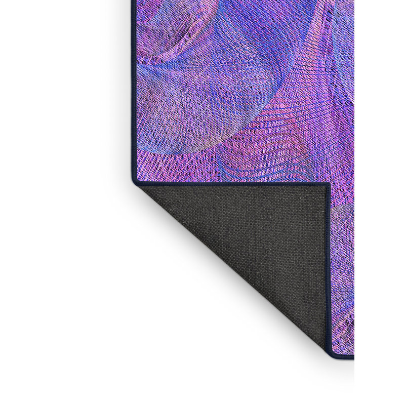 Tapis mauve abstrait, Rectangle 2 pi x 4 pi